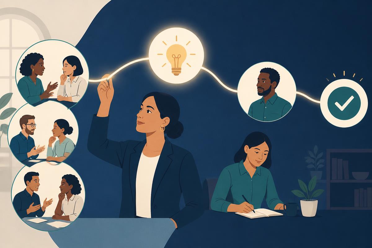 Supervisor validating an AI-generated contact-center insight against source interactions and assigning corrective action.
